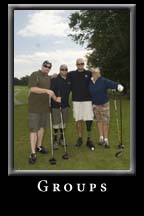 Golfers participate in the 2009 Heroes to Hometowns Classic.