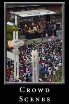 Crowd Scenes at the Festival Peachtree Latino 2007 at Underground Atlanta