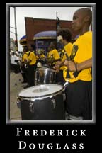 The Frederick Douglass Marching Band performs at the 2008 Festival Peachtree Latino at Underground Atlanta.