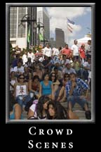Crowds enjoy the Peachtree Festival Latino 2009 at Underground Atlanta.