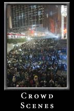 Crowds enjoy the 2010 Peach Drop at Underground Atlanta.