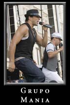 Grupo Mania performs on the Main Stage for Peachtree Festival Latino 2009 at Underground Atlanta.