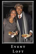 Guests and VIPs celebrate Peach Drop 2010 in the Event Loft at Underground Atlanta