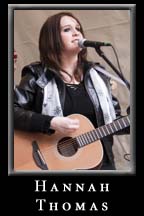 Hannah Thomas performs on the Kenny's Alley Stage for Peach Drop 2010 at Underground Atlanta.