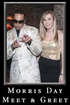 Morris Day greets fans before his performance at the 2010 Peach Drop at Underground Atlanta.