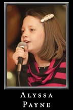 Alyssa Payne performs on the Budding Peach Stage as part of the Coastal Talent Kids Showcase for Peach Drop 2011 at Underground Atlanta.