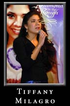 Tiffany Milagro performs on the Lower Alabama Stage during St. Patrick's Day 2008 at Underground Atlanta.