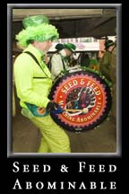 The Seed and Feed Marching Abominable performs in Kenny's Alley for St. Patrick's Day at Underground Atlanta.